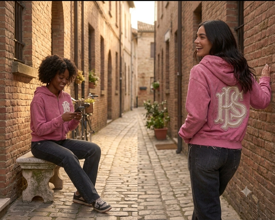 Rose Wash Hoodie